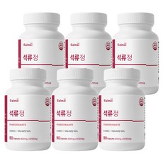 salmsi 살므시 석류 정 600mg / 튀르키예 산 석류, 6개, 90정