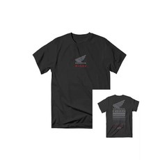 혼다 남성 및 여성 여름 반팔 티셔츠 오토바이 사이클링 탑, S, 블랙