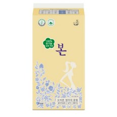 OCBON 本 有機棉護墊 衛生棉 中型, 1個, 30片, 日用