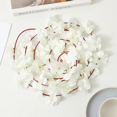 人造櫻花花藤 45朵仿真櫻花藤條 婚禮拱門裝飾 假花藤 空調管道遮擋花藝, 白色櫻花條, 1個