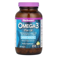 블루보넷 오메가3 2000mg Brain Formula DHA+ 120정, 1개