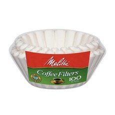 Melitta 629524 8~12컵 화이트 커피 바스켓 필터 200개, Melitta 629524 8~12컵 화이트 커피 바스