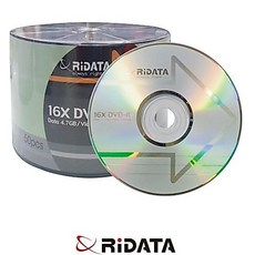 RIDATA 16X DVD-R 4.7GB 空白光碟片 50片, 1個