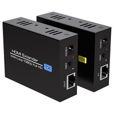 VPFET 120m(400피트) HDMI 익스텐더 오버 이더넷 Cat5 또는 6 어댑터 Balun 120m 루프 출력 및 자동 EDID 기능 포함 1080P60Hz 3D 풀