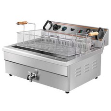 업소용 전기튀김기 대용량 20L 30L 단관 스텐 가열 과열방지 치킨 돈까스 감자 탕수육, 2.  30L