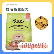喵啾寵物小舖 噢!比利! 頂級機能軟飼料 狗飼料 狗狗軟飼料 犬用飼料 犬用軟飼料 機能飼料 機能軟飼料, 皮毛亮麗配方 900g, 1個