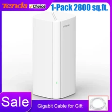 4G CPE 라우터 Tenda AX3000 WiFi6 메쉬 시스템 무선 라우터 EX/MX12 최대 7000 sq.ft 범위 확장기 EU, 01 AX3000 1-pack, 03 Add EU Plug