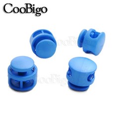 12PCS 플라스틱 버클 모자 클램프 로프 DRAWSTRING 토글 액세서리 의류 가방 신발 클립 밧줄 코드 바느질 매는, LightBlue