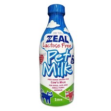 ZEAL 岦歐 紐西蘭天然犬貓專用鮮乳, 牛奶, 1L, 1個