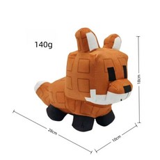 게임 그로우어 가든 Grow A Garden Roblox 시바견 붉은 여우 라쿤 인형 봉제인형 선물, 25cm140g