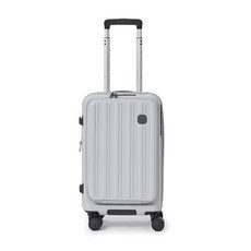 J II 20吋 前開式 PC箱體 Hinomoto靜音輪煞車功能 旅行箱, 20吋-星辰灰, 1個