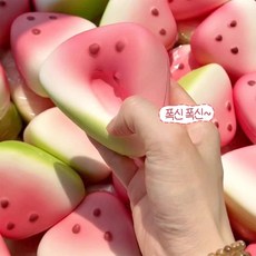 모든 수박 스퀴시 스퀴시볼 장난감 스트레스 볼 화풀이 해소 완화볼 ASMR 집중력 모찌, 1개