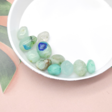 천연석 원석 조약돌 비즈 재료 팔찌 묵주 만들기 천연원석, A5940. 크리소프레이즈 6x8mm, 1세트