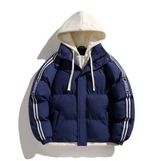 情侶款連帽棉服 男款潮牌棉外套 羽絨棉襖