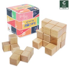 초등학생 소마큐브 7PCS 원목교구 공간지각능력 향상 퍼즐 교육용 중등수학