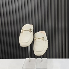 탠디by미셸 여성 스퀘어 부드러운 가죽 골드버클 쿠션 2cm 블로퍼(12P1012J)