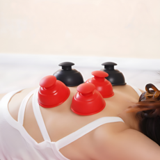 월드판다 8pcs 고무 부항기 수동식 실리콘 부황 부앙 목욕탕 찜질방, 8개