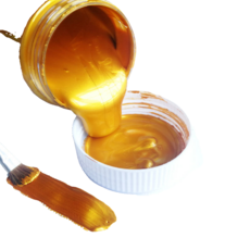 HAENGBUK 세트 골드 펄 페인트 아크릴 물감 셀프 인테리어 금색 대용량, 샴페인 골드_300ml