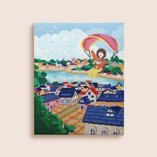 키덜트 취미 캔버스 보석 십자수 액자 만들기 세트 gaj*66032fG, 본상품선택