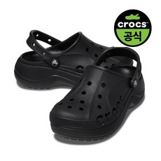 크록스 여성 BAYA PLATFORM CLOG BK (26SWCL208186) _