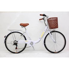 USMAY 24吋 百合 7速 淑女車 城市休閒車 通勤車, 1個, 灰色
