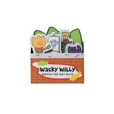 매장정품 와키윌리 WACKY WILLY 접착 메모지 (4 SET) WA2601TC19TC 195467, F