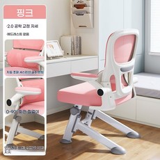 choyur 인체공학 디자인 높이 조절 가능 학습용 의자 청소년 공부 의자 BJJ001, 삼각형 구조 핑크|팔걸이 + 항균 호흡 면 스펀지 시트