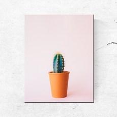 PL049_선인장 다육이 식물 주방인테리어 캔버스액자, 무광일반_S_16cm x 22cm, 1개