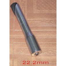 LVJIN折疊車前叉摺疊機構 10度 內折/外折 黑色/銀色 折疊車改裝 雙層摺疊立管 龍頭 鋁合金折疊立管, 22.2mm前叉管轉接套管