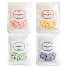 Cookingstory 彩色巧克力塗層組 草莓+香蕉+芒果+藍莓, 400g, 1組