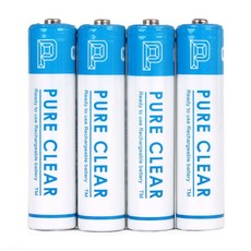 퓨어클리어 AAA 950mAh 4알 케이스포함 충전지 건전지 배터리, 1개
