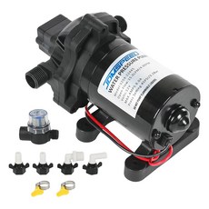 DICMIC 5.0GPM 12V DC 55 PSI 레볼루션 워터 펌프 압력 스위치 포함 캠핑카 RV 샤워 어와 호환 가능, 4.0-12V-45, 1개