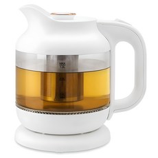 모리츠 유리 무선 주전자 티포트, MEP-1800TPW