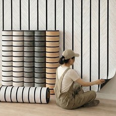 붙이는 템바보드 단열벽지 셀프시공 우드패턴 습기방지 접착식 시트지, 01골든우드