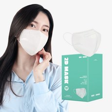 PWX 프로월드컵 2D 새부리형 대형마스크 화이트 100매