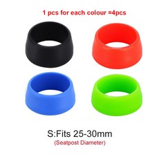 자전거 시트 포스트 고무 먼지 커버 사이클링 실리콘 방수 산악 보호, 2530mm colours 4pcs