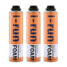 누리켐 이런폼 우레탄폼 600ml 건타입 단열폼 크랙보수 PU폼 3개