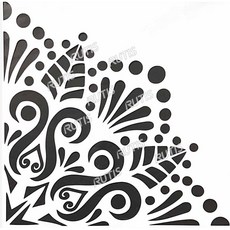 ST-DOT-0103型染版(Stencil) 蝶古巴特DIY 簍空模板 塗鴉模版 繪畫模版, 1個, DOT-0103