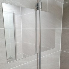 대형 모칸도 아크릴 거울 50X50cm 모서리 직각형 접착식 DIY거울 두께 2mm 재단가능, 모서리직각 50X50 2mm