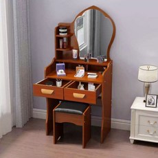 화이트화장대 북유럽 엔틱 앤틱 화장대 빈티지, V. 60cm 공주 서랍+의자