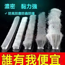 【開發票/統編】門縫窗戶密封條 擋風防風 門底縫隙自粘毛條 防塵防蟲隔音保溫 冬季門窗隙縫條960112, 1個, 3米【灰色】,9mm寬X5mm毛長（帶背膠）