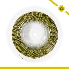 스쿼시테 라켓 스트링 직경 DIY 경량 30 초보 플라잉클램프, [200m/접시]옐로우+블랙, 1개