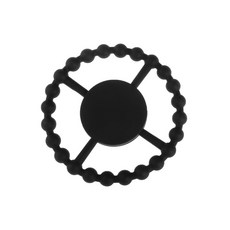 DFMEI 新品嬰兒牙膠出牙期寶寶防吃手安撫咀嚼玩具牙環硅膠磨牙棒食品級, 1個, 如圖, 黑色