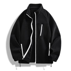 多巴胺色系搖粒絨休閒外套 - 加絨加厚保暖衛衣