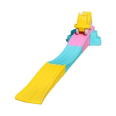 자동차 롤러코스터 수동 실내외 야외 마블런 롤링 카트 원목 플라스틱 조립, 마카 4색 트랙 275x65x31CM