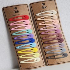 사계절 무광 젤리 스냅 클립 10개 고정 액세서리, 1개, 다크세트