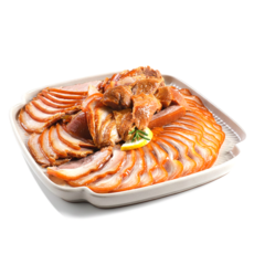 [100% 국산] 냉장 앞다리 수제족발 [찐 전주맛집 끝강족발] 순살족발 무뼈 슬라이스, 300g, 2개