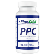 PhosChol PPC 聚烯基磷脂酰膽鹼 900毫克 軟膠囊 100粒 膳食補充劑, 1組