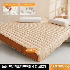 돌침대용 두께 패드 바닥이불 라텍스 매트리스 사계절용, 1cm, 업그레이드 항균 모델 두께 약 12cm