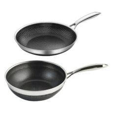 쿡셀 통3중 더블 세라믹 코팅 블랙에디션 IH 프라이팬 28cm+궁중팬 28cm, 1개